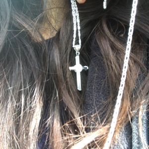 Silver Cross necklace